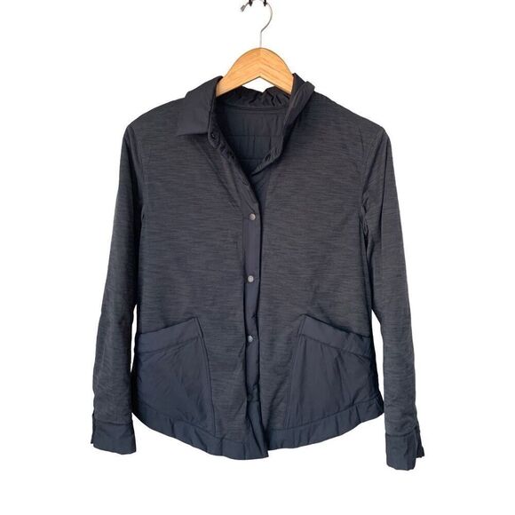 Lululemon Reversible Switch Please Shacket Black/Gray Size 4 - Picture 9 of 13